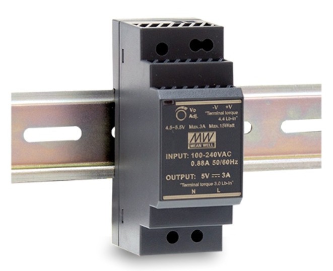 MEANWELL HDR-30-12 Netzteil Hutschiene 12V / 2A, 35 x 90 x 54mm (LxBxH)